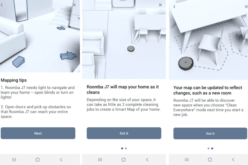 plan virtuel roomba j7+